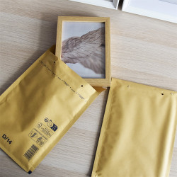 Légpárnás tasak 14/D szilikon külső méret 200x275mm, belső méret 180x265mm, Bluering® barna Légpárnás tasak Bluering