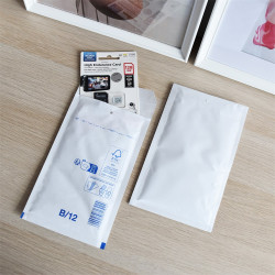 Légpárnás tasak 12/B szilikon külső méret 140x225mm, belső méret 120x215mm, Bluering® fehér Légpárnás tasak Bluering