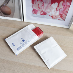 Légpárnás tasak 13/C szilikon külső méret 170x225mm, belső méret 150x215mm, Bluering® fehér Légpárnás tasak Bluering