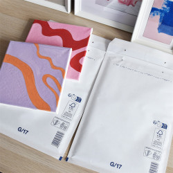 Légpárnás tasak 17/G szilikon külső méret 250x350mm, belső méret 230x340mm, Bluering® fehér Légpárnás tasak Bluering