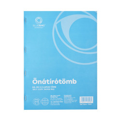 Önátírótömb A4, 50x2lap, franciakockás Bluering® Önátírótömb Bluering
