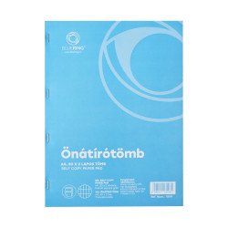 Önátírótömb A4, 50x2lap, franciakockás Bluering® Önátírótömb Bluering