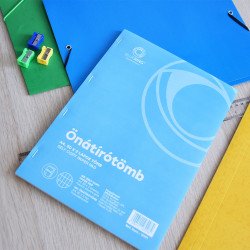 Önátírótömb A4, 50x2lap, franciakockás Bluering® Önátírótömb Bluering