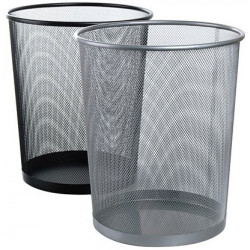 Fémhálós papírkosár 26,5 x 28cm, Fornax ezüst Fémhálós család Fornax