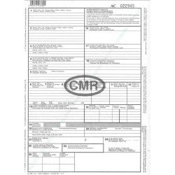 CMR nemzetközi fuvarlevél A4, 6lapos garnitúra B.CMR/6 Nyilvántartás Bluering