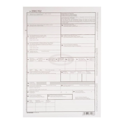 CMR nemzetközi fuvarlevél A4, 4lapos garnitúra B. CMR/4 Bluering®