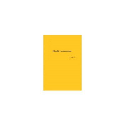 Előadói munkanapló A4, álló 20lapos füzet C.5230-315 Bluering®