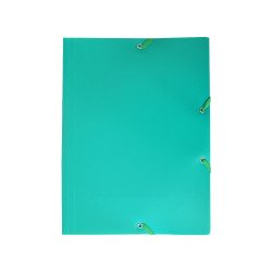Gumis mappa A4, műanyag Bluering® zöld Gumis mappa Bluering