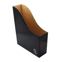 Iratpapucs 8cm, mikrohullámú karton Bluering®, fekete