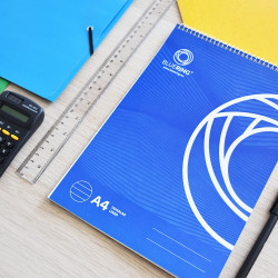 Jegyzettömb spirálozott, A4, 60lap, Bluering® vonalas Jegyzettömb Bluering