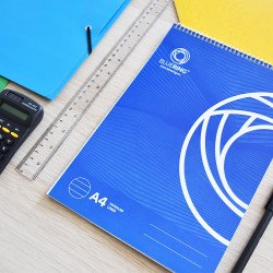 Jegyzettömb spirálozott, A4, 60lap, Bluering® vonalas Jegyzettömb Bluering