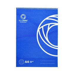 Jegyzettömb spirálozott, A4, 60lap, Bluering® vonalas Jegyzettömb Bluering