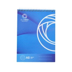 Jegyzettömb spirálozott, A5, 60lap, Bluering® vonalas Jegyzettömb Bluering