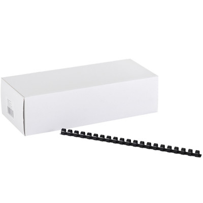 Spirál műanyag 12mm, 100 db/doboz, Bluering®, fekete