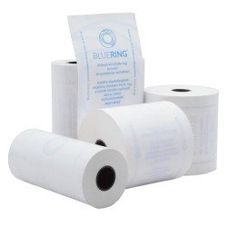 Hőpapír 57 mm széles, 18fm hosszú, cséve 12mm, 10 tekercs/csomag, ( 57/40 ) BPA mentes Bluering® Hőpapír Bluering