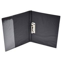 Villámzáras mappa A4, műanyag Bluering®, fekete Villámzáras mappa Bluering