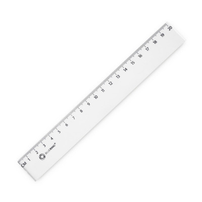 Vonalzó 20cm, műanyag Bluering®