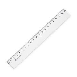 Vonalzó 20cm, műanyag Bluering® Vonalzó, szögmérő Bluering
