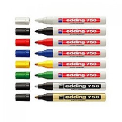 Lakkmarker 2-4mm, kerek Edding 750 zöld Lakkmarker EDDING