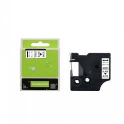 Feliratozógép szalag kompatibilis Dymo S0720830/45803 19mmx7m ECO fekete/fehér Nyomtató és feliratozó gép, kellékek Eco