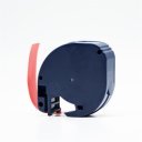 Feliratozógép szalag kompatibilis Dymo Letratag S0721630/59424 12mmx4m ECO piros