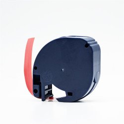 Feliratozógép szalag kompatibilis Dymo Letratag S0721630/59424 12mmx4m ECO piros Nyomtató és feliratozó gép, kellékek Eco