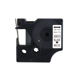 Feliratozógép szalag kompatibilis Dymo S0720680/40913 9mmx7m ECO fekete/fehér Nyomtató és feliratozó gép, kellékek Eco
